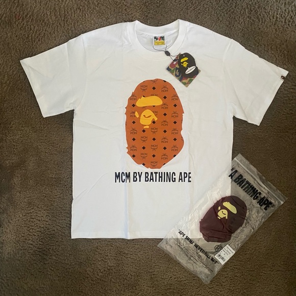 White Bape X MCM TEE - Picture 1 of 5